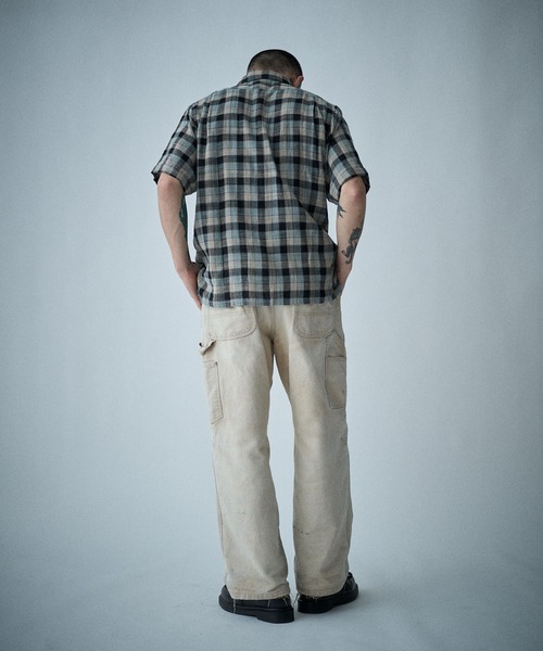 THE BOLDMAN シャツ 半袖 Madras Check Shirts / マドラスチェック半袖