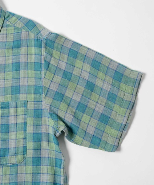 THE BOLDMAN シャツ 半袖 Madras Check Shirts / マドラスチェック半袖