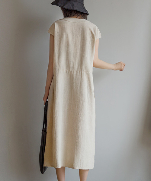 「OSYAREVO」 サロペットスカート FREE オートミール レディース_画像5