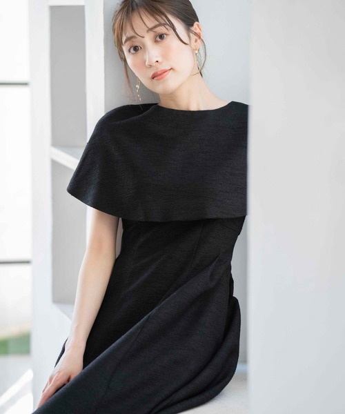 「NOELA」 ノースリーブワンピース S ブラック レディースの画像