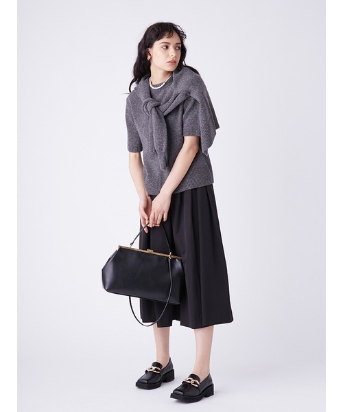 「Mila Owen」 ニットカーディガン 0 グレー レディース_画像9