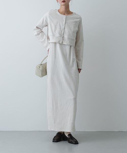 SENSE OF PLACE by URBAN RESEARCH ワンピース 2Pベロアアンサンブル