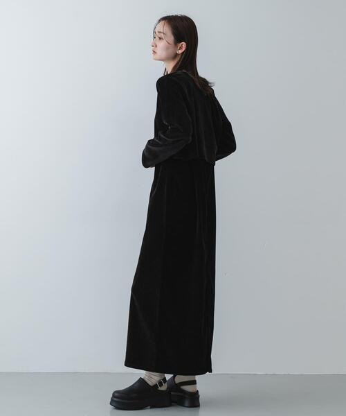 SENSE OF PLACE by URBAN RESEARCH ワンピース 2Pベロアアンサンブル