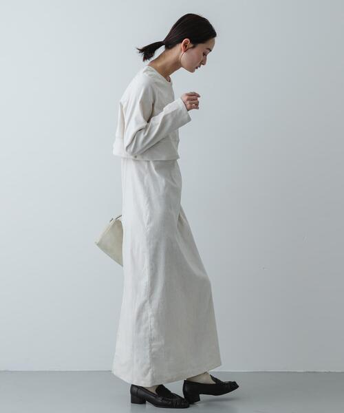 【アイボリー】2Pベロアアンサンブルワンピース SENSE OF PLACE by URBAN RESEARCH ワンピース 2Pベロアアンサンブル
