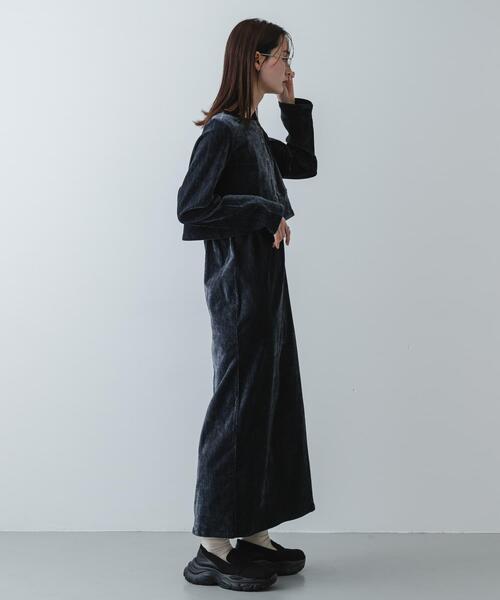 SENSE OF PLACE by URBAN RESEARCH ワンピース 2Pベロアアンサンブル