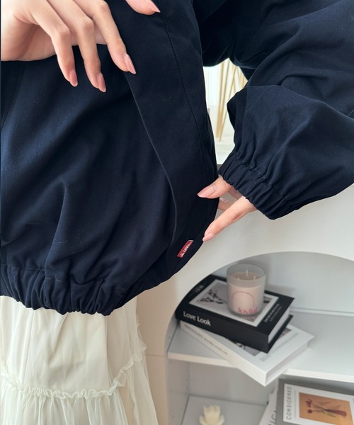 「Java」 ブルゾン LARGE ネイビー レディース_画像3