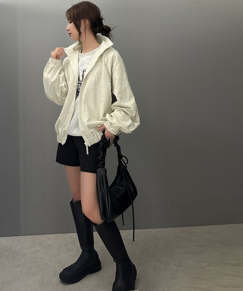 「Java」 ブルゾン LARGE ネイビー レディース_画像9