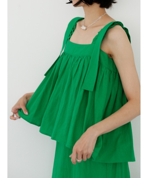 「Katrin TOKYO」 キャミソールワンピース M グリーン レディース_画像8