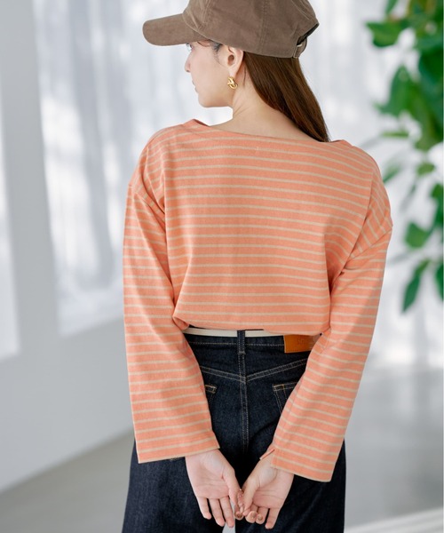 COHINA（コヒナ） tシャツ ボートネックバスクシャツ 「低身長・小柄