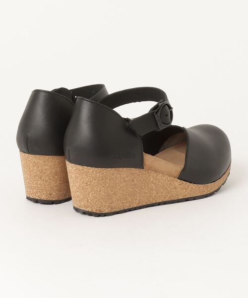 「BIRKENSTOCK」 「Papillio」ヒールサンダル 26.5cm ブラック レディース_画像2