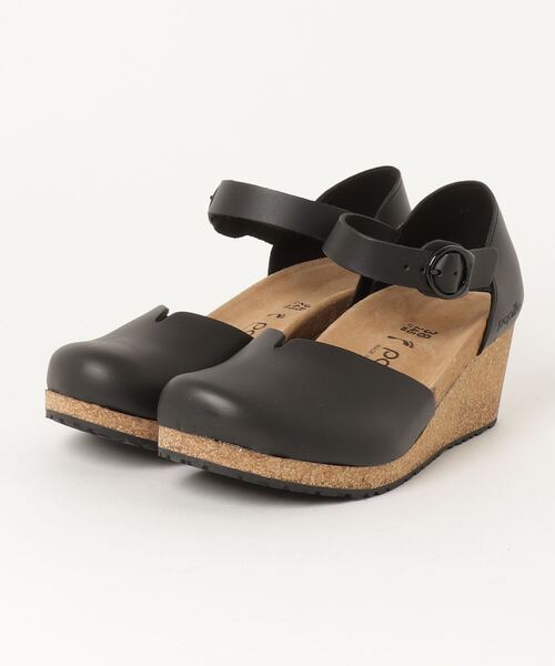 「BIRKENSTOCK」 「Papillio」ヒールサンダル 26.5cm ブラック レディース_画像4