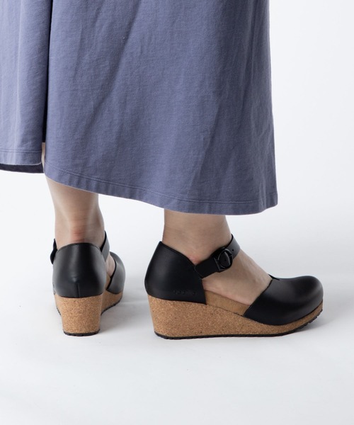 「BIRKENSTOCK」 「Papillio」ヒールサンダル 26.5cm ブラック レディース_画像5