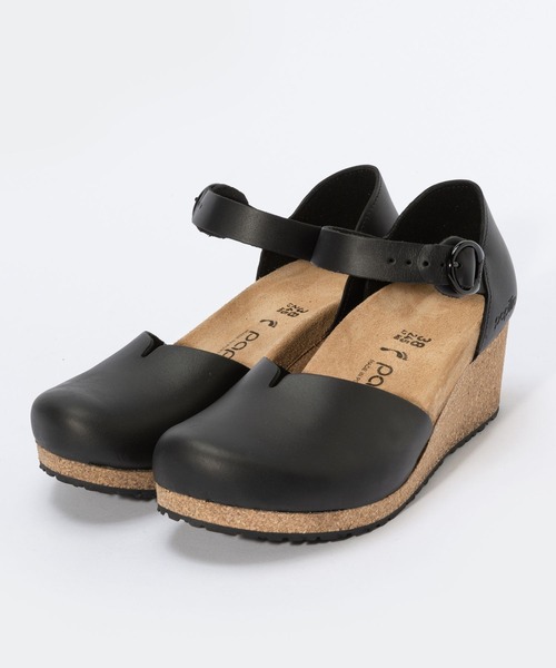 「BIRKENSTOCK」 「Papillio」ヒールサンダル 26.5cm ブラック レディース_画像8