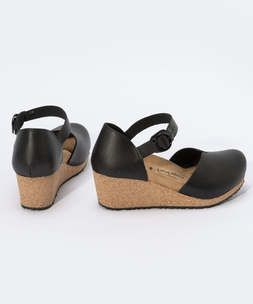 「BIRKENSTOCK」 「Papillio」ヒールサンダル 26.5cm ブラック レディース_画像9