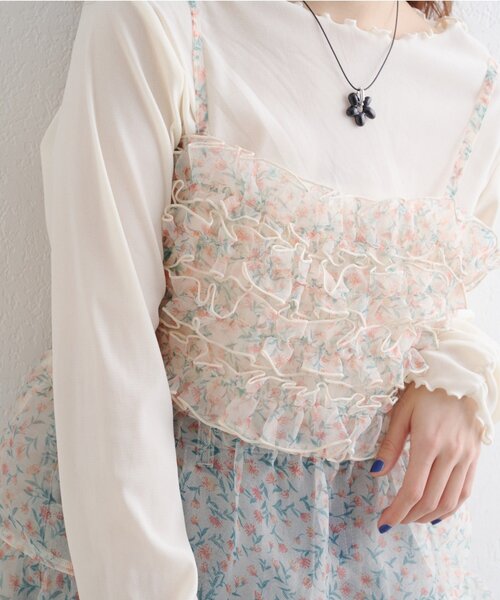 「w closet」 長袖カットソー FREE ブラック レディース_画像2