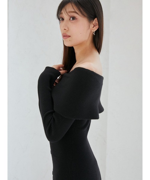 SNIDEL（スナイデル） ニットワンピース ONE SIZE レッド レディース