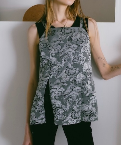 sahara（サハラ） Jacquard Slit Bustier/ジャガードスリットビスチェ