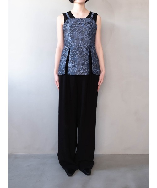 sahara（サハラ） Jacquard Slit Bustier/ジャガードスリットビスチェ