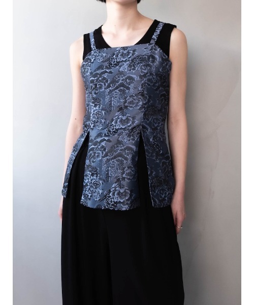 sahara（サハラ） Jacquard Slit Bustier/ジャガードスリットビスチェ