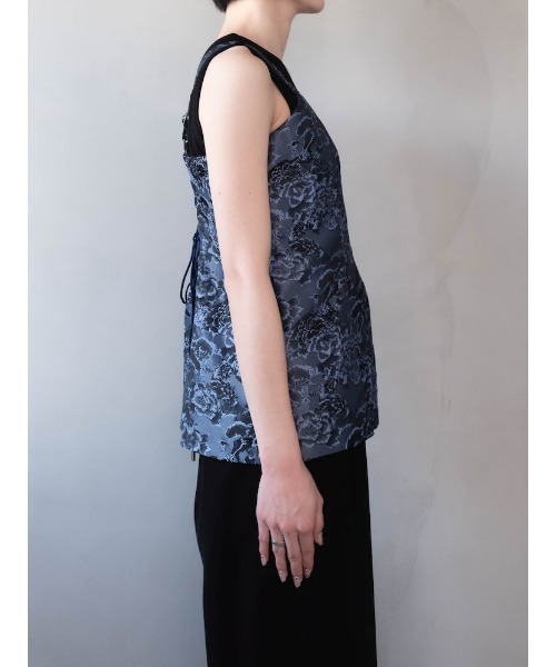 sahara（サハラ） Jacquard Slit Bustier/ジャガードスリットビスチェ