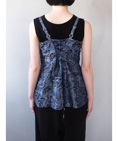 sahara（サハラ） Jacquard Slit Bustier/ジャガードスリットビスチェ
