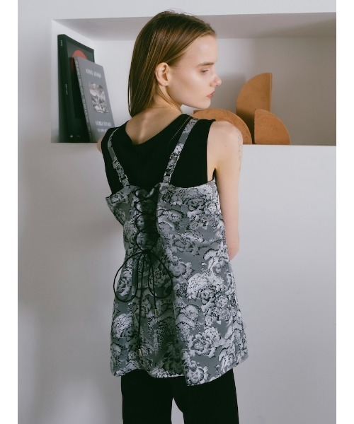 sahara（サハラ） Jacquard Slit Bustier/ジャガードスリットビスチェ