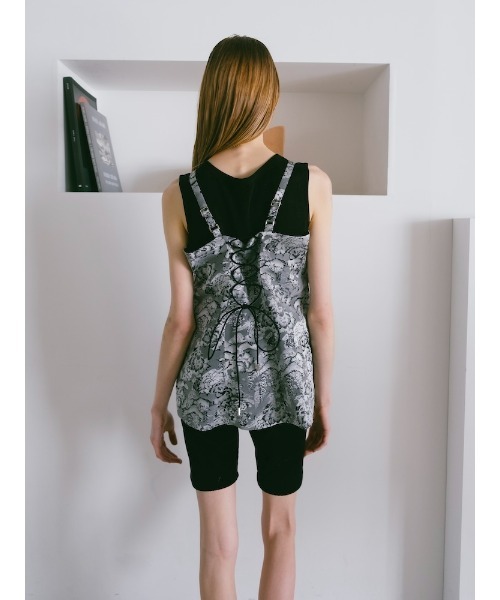 sahara（サハラ） Jacquard Slit Bustier/ジャガードスリットビスチェ