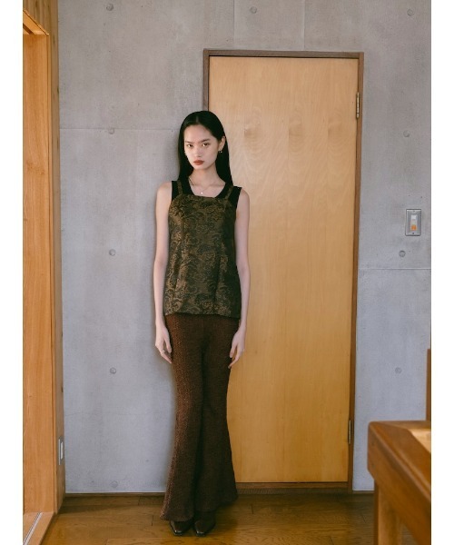 sahara（サハラ） Jacquard Slit Bustier/ジャガードスリットビスチェ