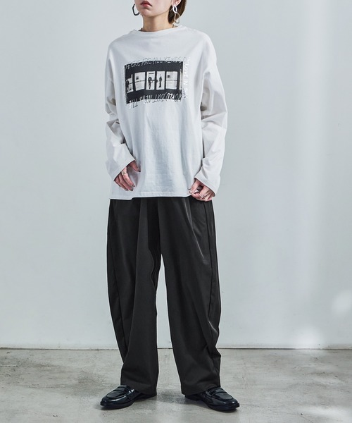 Fashion Letter（ファッションレター） ワイドパンツ パンツ タック