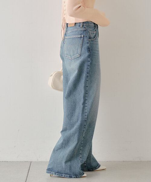 「Chico」 デニムパンツ MEDIUM グレー レディース_画像5