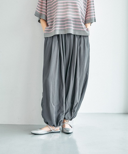 LEPSIM（レプシィム） ワイドパンツ パンツ ギャザーバルーンパンツ
