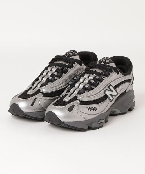「New Balance」 ローカットスニーカー 24cm シルバー レディース