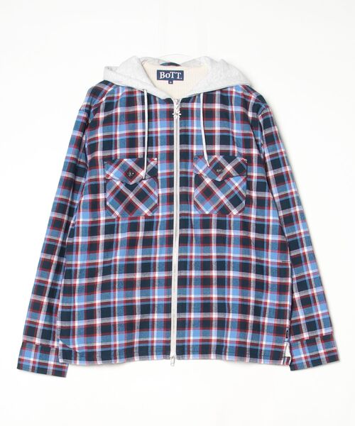 Bott 25AW Fooded Flannel Shirt M 新品未使用 BoTT（ボット） シャツ BOTT / ボット：Hooded Flannel Shirt：BOTT