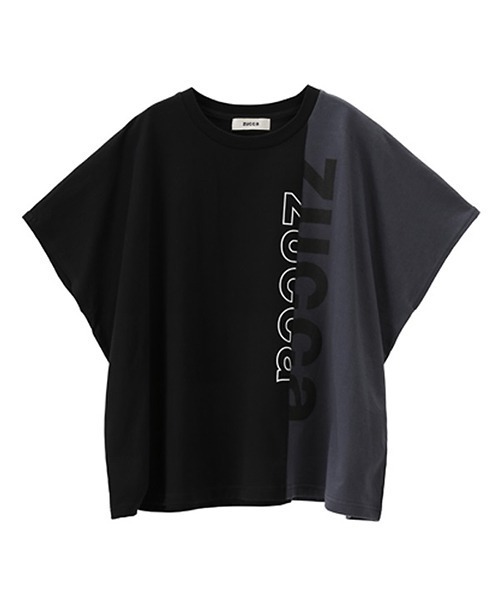 「ZUCCa」 半袖Tシャツ M size ブラック レディース_画像8