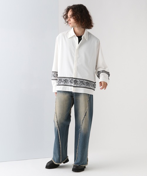 「HARE」 デニムパンツ MEDIUM ブルー系その他 メンズの画像