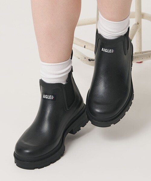 AIGLE レインブーツ チェルシーブーツ ブラック AIGLE（エーグル） 長靴 レインブーツ レインブーツ 長靴 「AIGLE