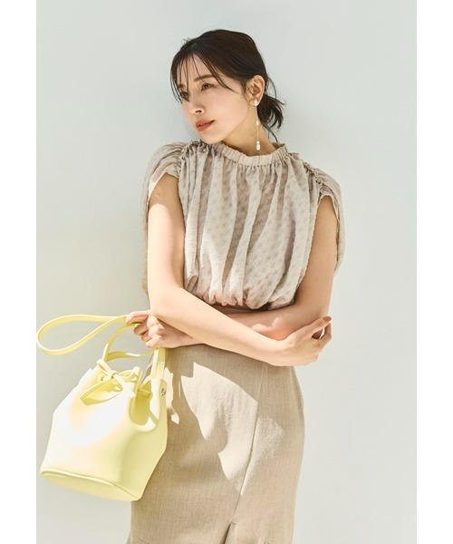 「FRAY I.D」 半袖ブラウス ONE SIZE ホワイト レディース_画像7