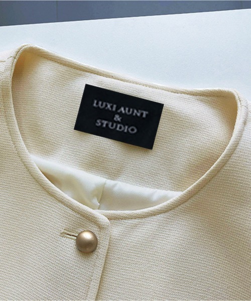 「Miniministore」 ノーカラージャケット L アイボリー レディース_画像5