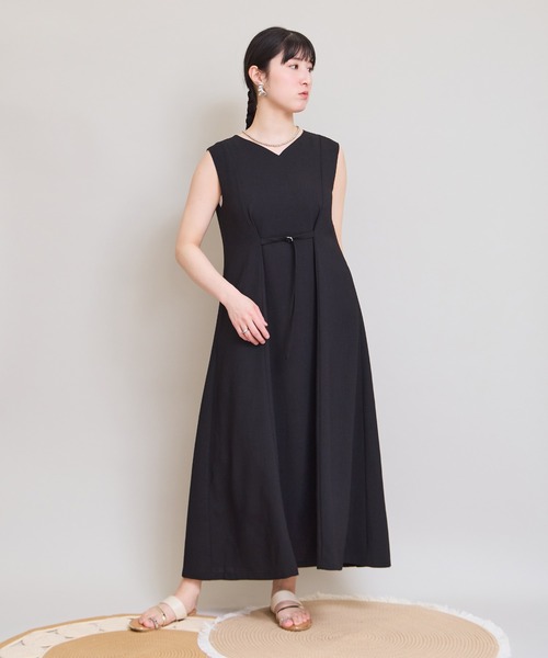 LHELBIE（レルビエ） ワンピース ウエストベルトワンピース : ZOZOTOWN