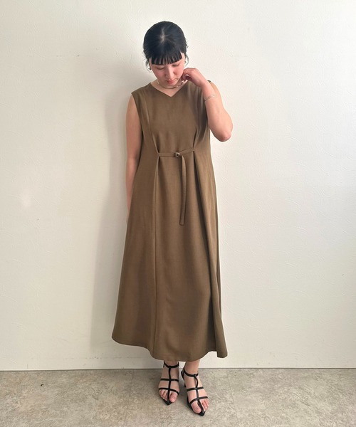 LHELBIE（レルビエ） ワンピース ウエストベルトワンピース : ZOZOTOWN
