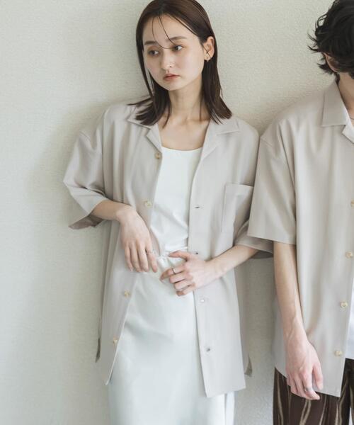 SENSE OF PLACE by URBAN RESEARCH シャツ 半袖 「速乾」ドライタッチ SENSE OF PLACE by URBAN RESEARCH シャツ 半袖 「速乾」ドライタッチ