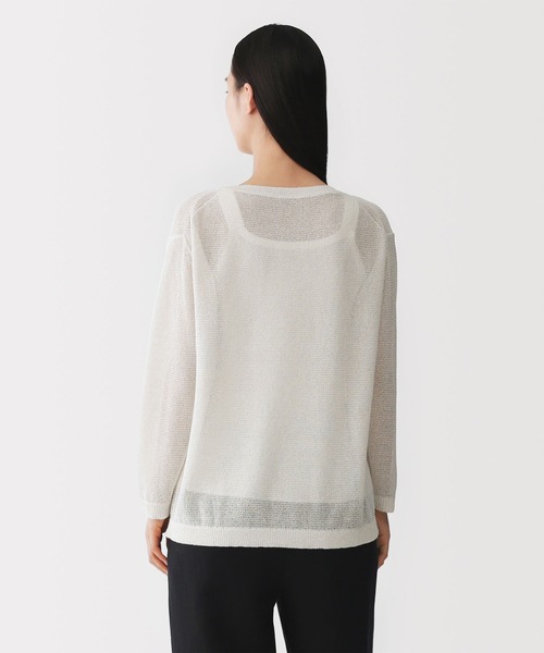 MUJI Labo ニット セーター 「MUJI Labo」婦人 和紙混長袖クルーネック