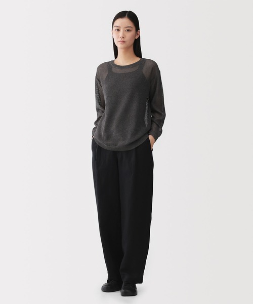 MUJI Labo ニット セーター 「MUJI Labo」婦人 和紙混長袖クルーネック