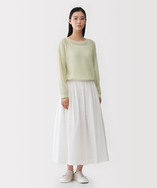 MUJI Labo ニット セーター 「MUJI Labo」婦人 和紙混長袖クルーネック