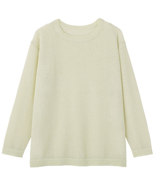 MUJI Labo ニット セーター 「MUJI Labo」婦人 和紙混長袖クルーネック