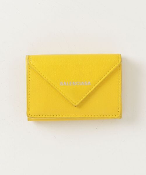 BALENCIAGA（バレンシアガ） ペーパー ミニウォレット - イエロー