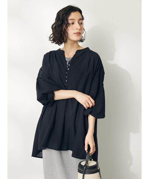 「CRAFT STANDARD BOUTIQUE」 長袖ブラウス FREE ブラック レディース_画像6