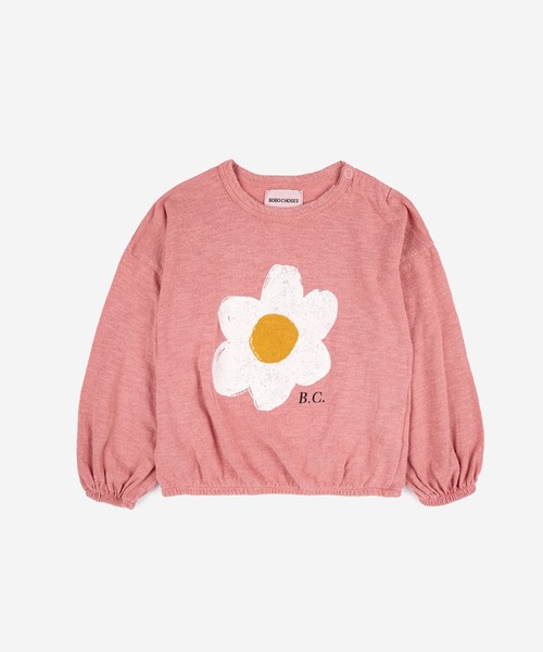 「BOBO CHOSES」 「KIDS」7分袖カットソー 12M サーモンピンク キッズ_画像3