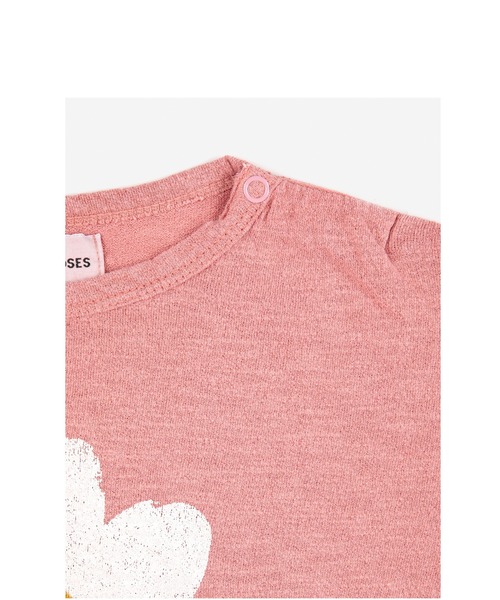 「BOBO CHOSES」 「KIDS」7分袖カットソー 12M サーモンピンク キッズ_画像4