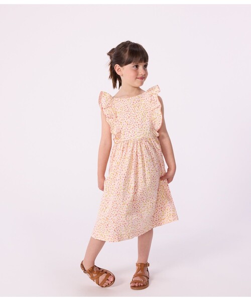 PETIT BATEAU（プチバトー） ワンピース プリントワンピース キッズ 